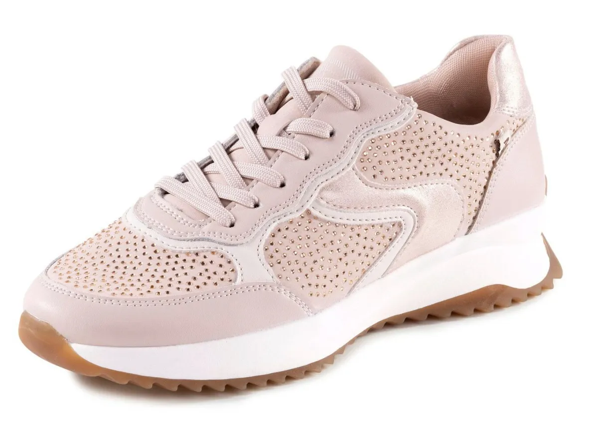 Damen Rieker Sneaker mit Glitzersteinchen