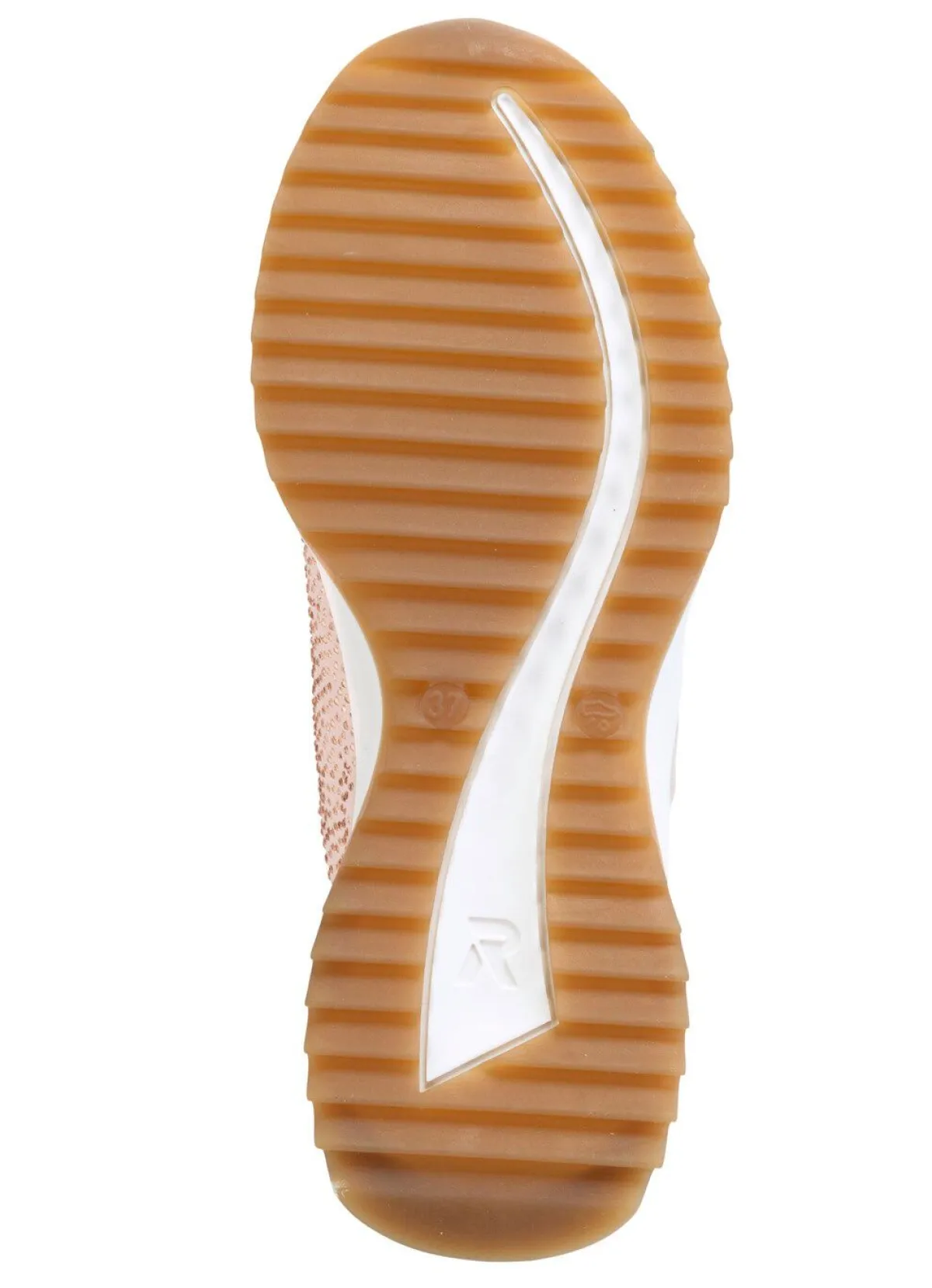 Damen Rieker Sneaker mit Glitzersteinchen