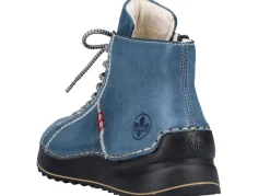 Damen Rieker , sportive Damen-Boots, Winterschuhe, mit Reißverschluss