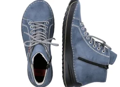 Damen Rieker , sportive Damen-Boots, Winterschuhe, mit Reißverschluss