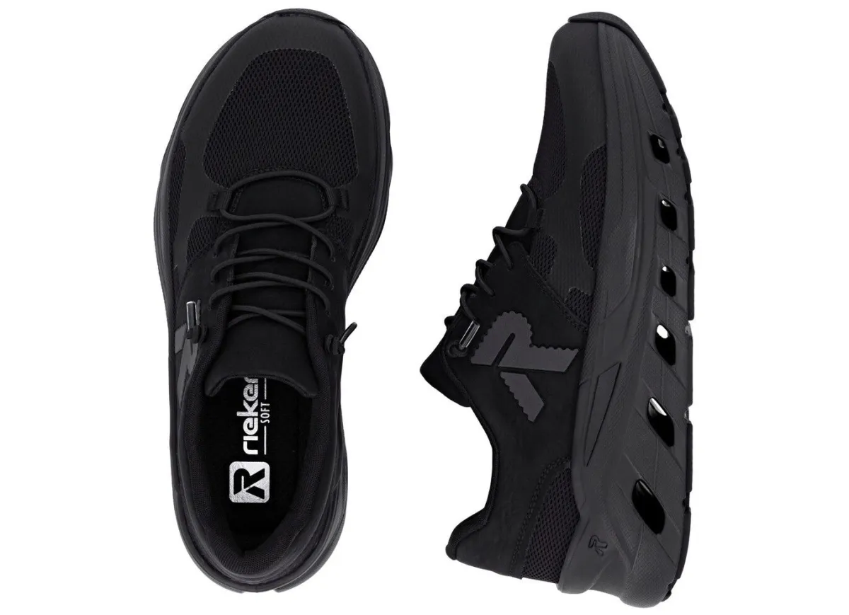 Damen Rieker , sportive Damen-Sneaker, Weite G, mit herausnehmbarem Fußbett