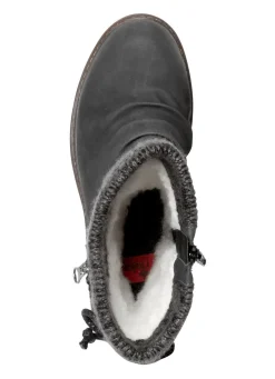 Damen Rieker Stiefel aus Nubukmaterial