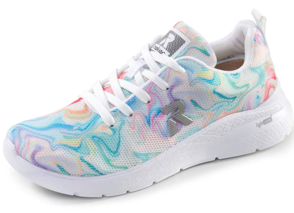 Damen Rieker , stylische Damen-Sneaker, mit herausnehmbarem Fußbett