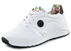 Damen Rieker , stylische Damen-Sneaker, Weite H, mit herausnehmbarem Fußbett