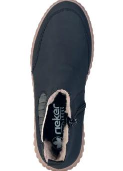 Damen Rieker , trendige Damen-Boots, Winterschuhe, mit herausnehmbarem Fußbett