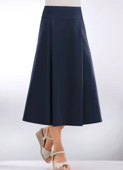 Damen KLAUS MODELLE MADE IN GERMANY Rock mit gelegten Falten