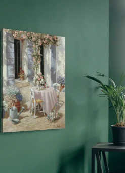 BADER Romantisches Leinwandbild Einladung