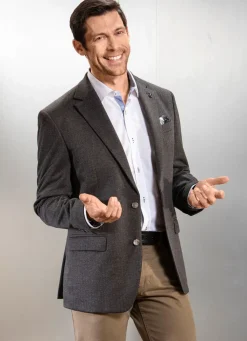 Herren BADER Sakko mit Seitenschlitzen