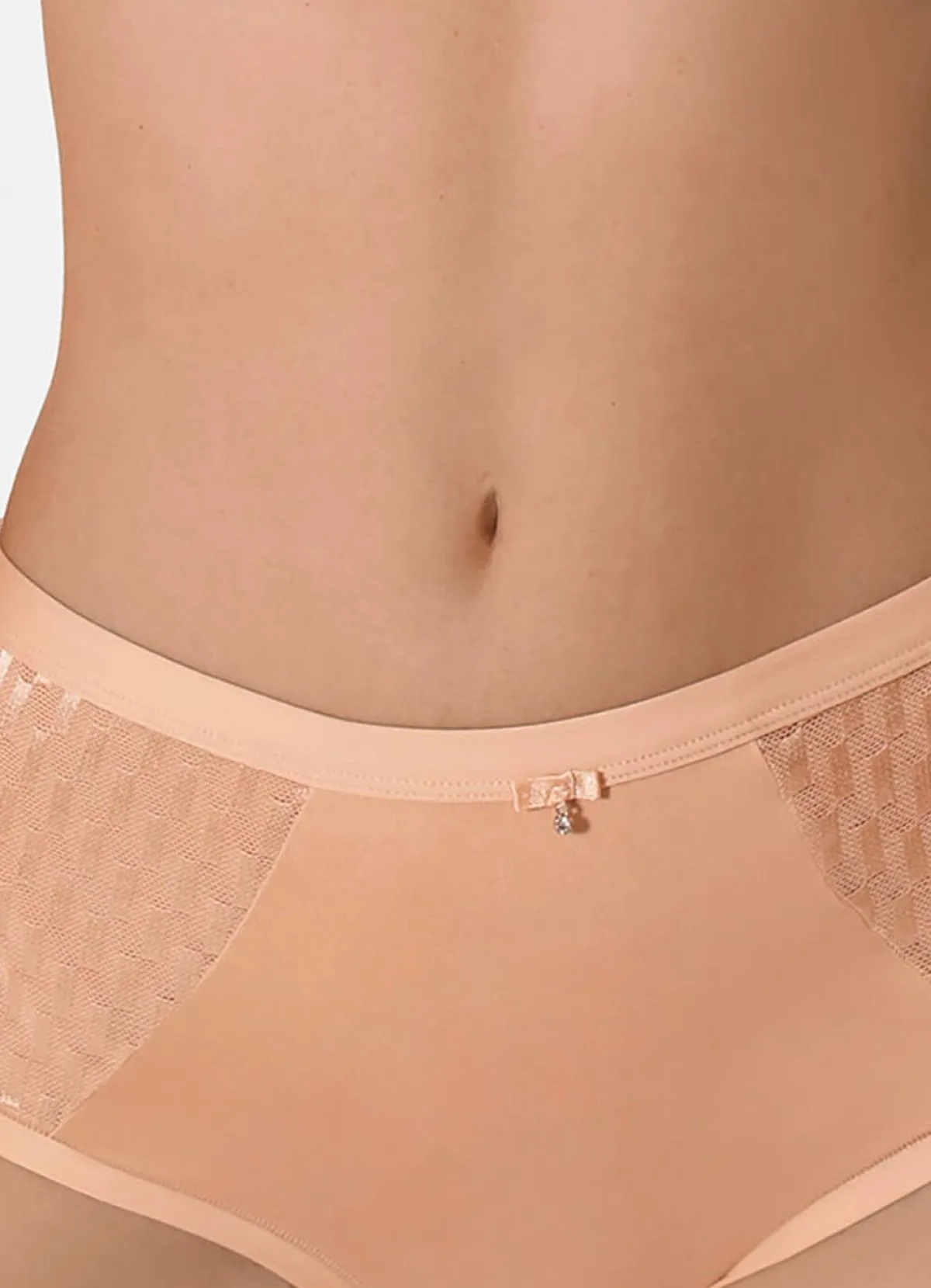 Damen SASSA Zweierpack Slips mit jacquarddessinierten Tülleinsätzen