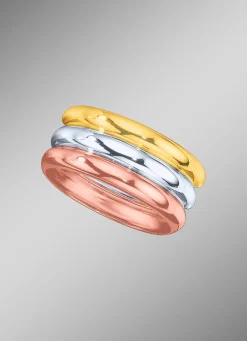 Damen BADER Schicker Damenring in Tricolor