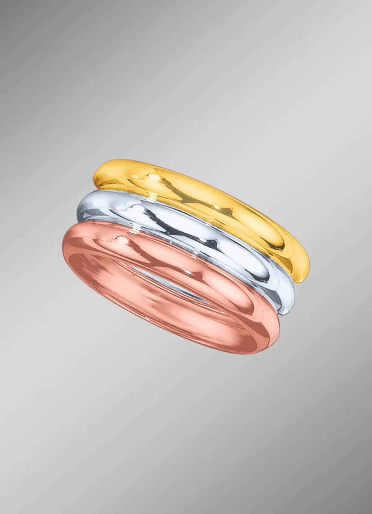 Damen BADER Schicker Damenring in Tricolor