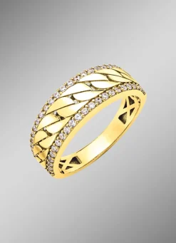 Damen BADER Schicker Damenring mit synth. Zirkonia