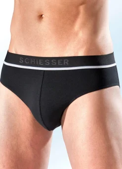 Herren BADER Schiesser Dreierpack Slips aus Feinjersey