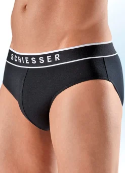 Herren SCHIESSER Dreierpack Slips mit Elastikbund