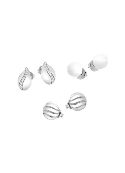 Damen BADER Schmuckset, 3-teilig, aus drei Paar Ohrsteckern