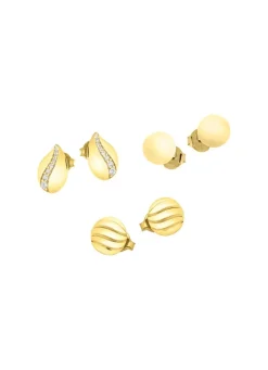 Damen BADER Schmuckset, 3-teilig, aus 3 Paar Ohrsteckern