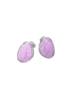 Damen BADER Schöne Ohrstecker mit echt facettiertem Amethyst