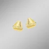 Damen BADER Schöne Ohrstecker mit Rillendesign