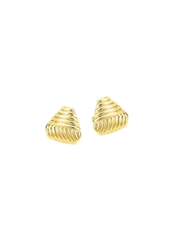 Damen BADER Schöne Ohrstecker mit Rillendesign