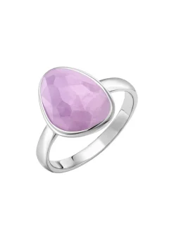 Damen BADER Schöner Damenring mit echt facettiertem Amethyst