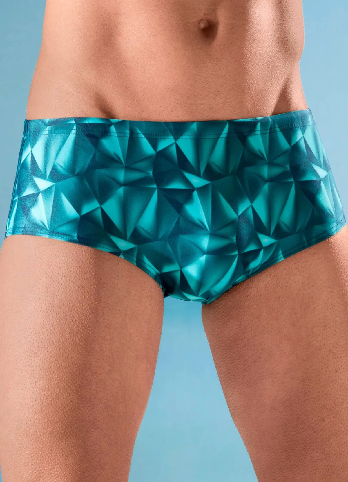 Herren SCHWAB Badehose in höherer Slipform mit halbem Vorderteilfutter
