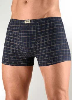 Herren BADER Sechserpack Pants mit Karodessin