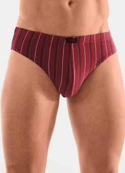 Herren BADER Sechserpack Slips mit Streifendessin
