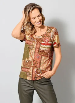 Damen BADER Shirt in gepatchter Optik