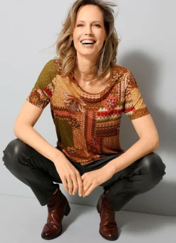 Damen BADER Shirt in gepatchter Optik