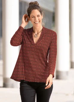 Damen BADER Shirt in leicht ausgestellter Form in 2 Farben