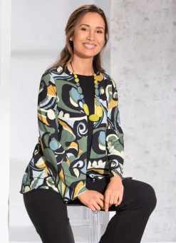 Damen KLAUS MODELLE MADE IN GERMANY Shirtjacke in verschlussloser Form