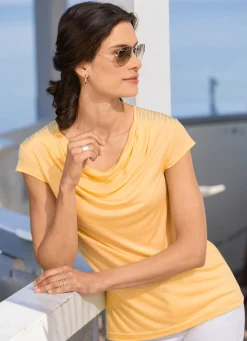 Damen laurakent Shirt mit ausgefallenem Ausschnitt