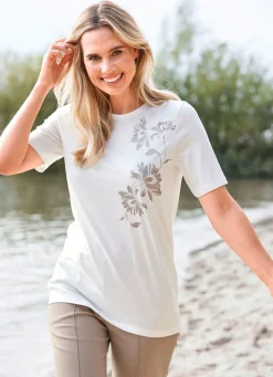 Damen laurakent Shirt mit Glimmer-Druck