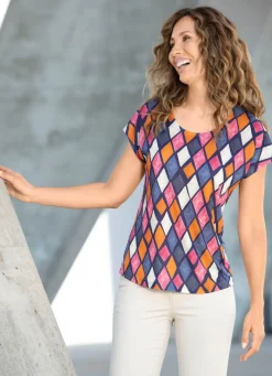 Damen KLAUS MODELLE MADE IN GERMANY Shirt mit Rundhalsausschnitt