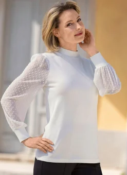 Damen laurakent Shirt mit Stehkragen