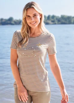 Damen laurakent Shirt mit Stickerei-Applikation