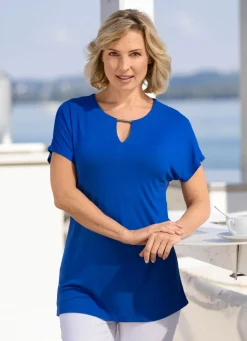 Damen laurakent Shirt mit V-Schlitz