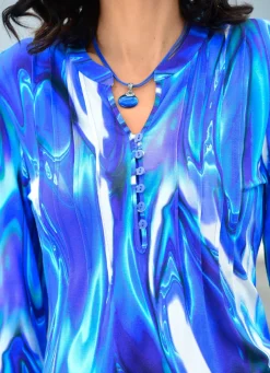 Damen BADER Shirt-Tunika mit attraktiver Biesenzier
