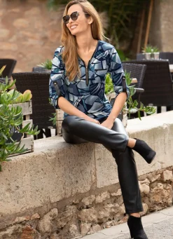 Damen BADER Shirt-Tunika mit Brusttaschen