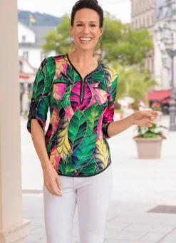 Damen BADER Shirt-Tunika mit Brusttaschen