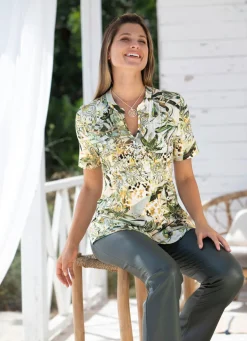 Damen BADER Shirt-Tunika mit Elasthan