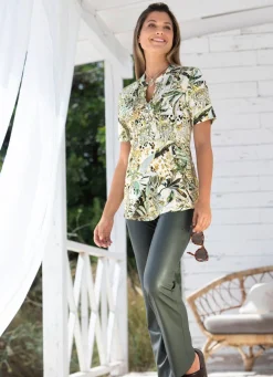 Damen BADER Shirt-Tunika mit Elasthan