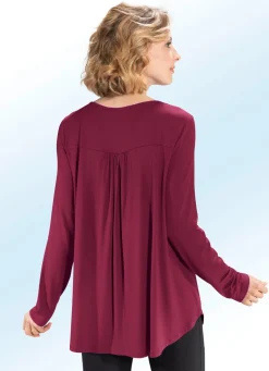 Damen BADER Shirt-Tunika mit rundem Halsausschnitt