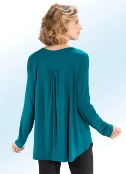 Damen BADER Shirt-Tunika mit rundem Halsausschnitt