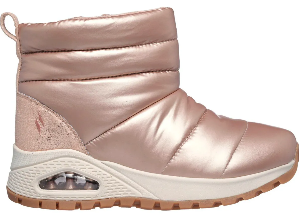 Damen Skechers , gefütterte Damen-Boots, Winterschuhe, mit Reißverschluss