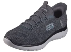 Herren Skechers , Herren-Sneaker, mit geformter Slip-Ins Fersenplatte