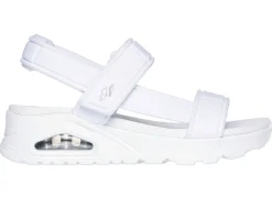 Damen Skechers Sandale aus dehnbarem Textilmaterial