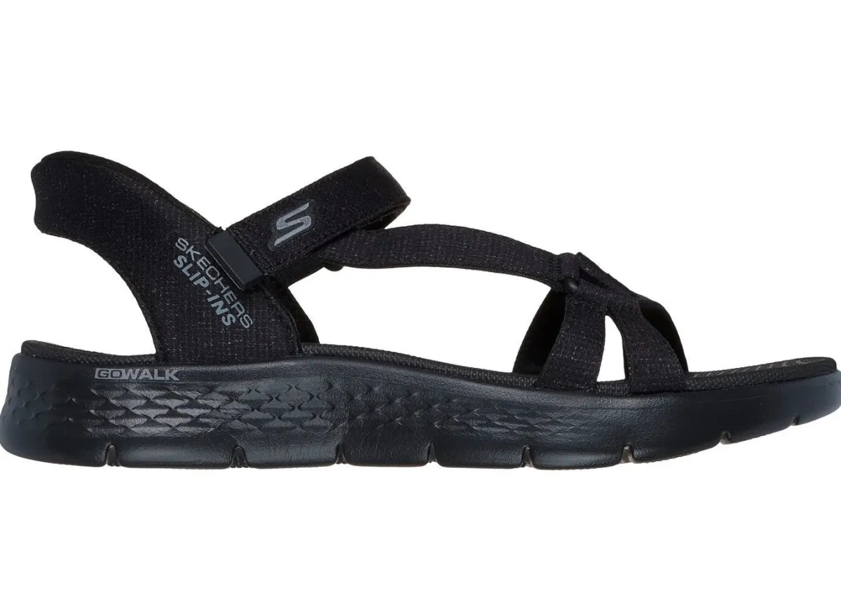 Damen Skechers , sportliche Damen-Sandalen, mit geformter Slip-Ins Fersenplatte