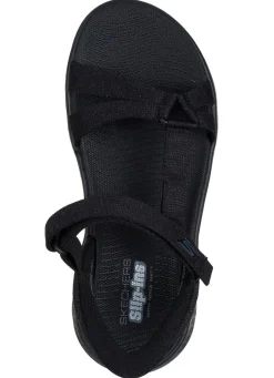 Damen Skechers , sportliche Damen-Sandalen, mit geformter Slip-Ins Fersenplatte