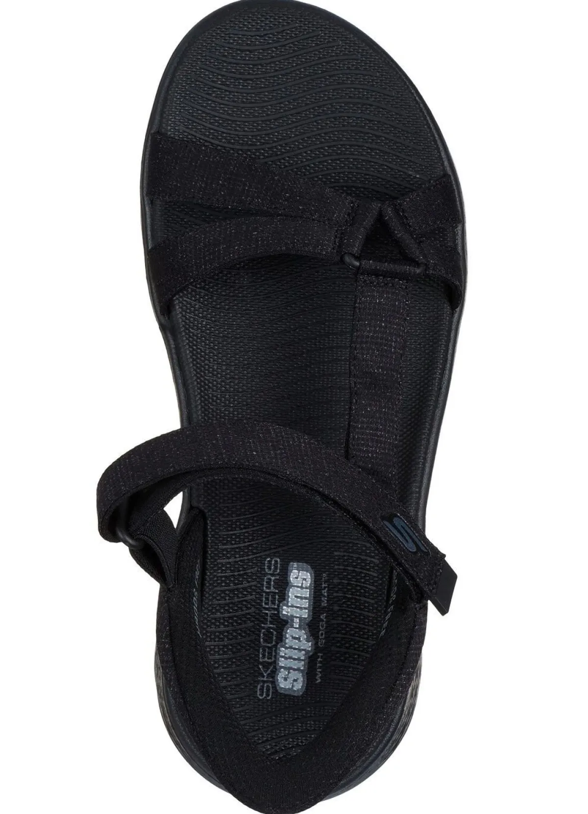 Damen Skechers , sportliche Damen-Sandalen, mit geformter Slip-Ins Fersenplatte